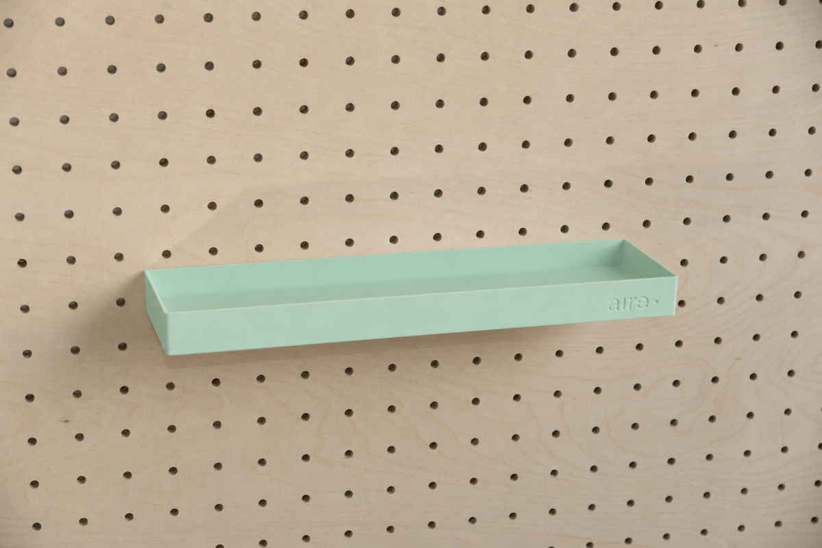Pegboard Shelf with Lip – Wall-Mounted Storage Shelf