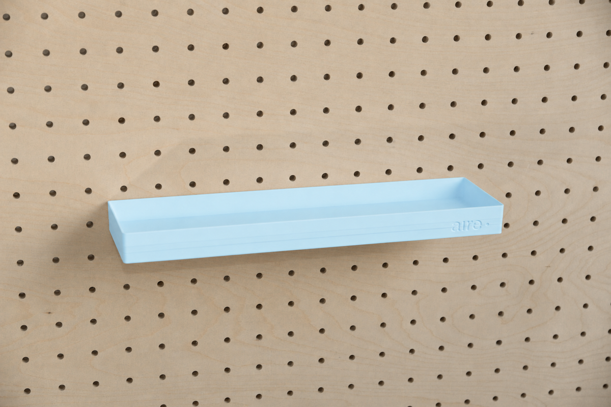 Pegboard Shelf with Lip – Wall-Mounted Storage Shelf