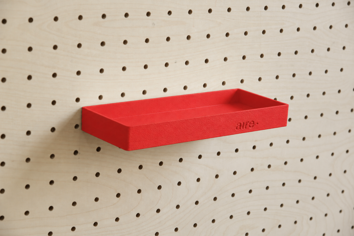Pegboard Shelf with Lip – Wall-Mounted Storage Shelf