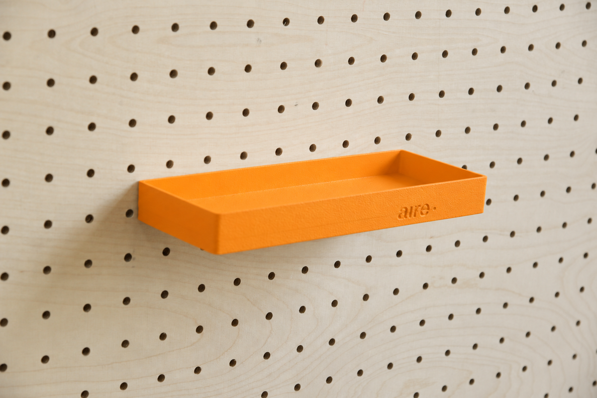 Pegboard Shelf with Lip – Wall-Mounted Storage Shelf