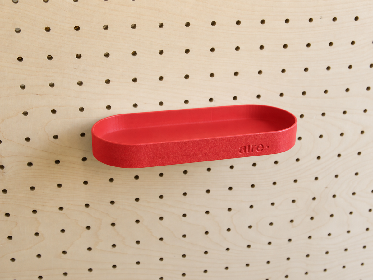 Pegboard Shelf with Lip – Wall-Mounted Storage Shelf