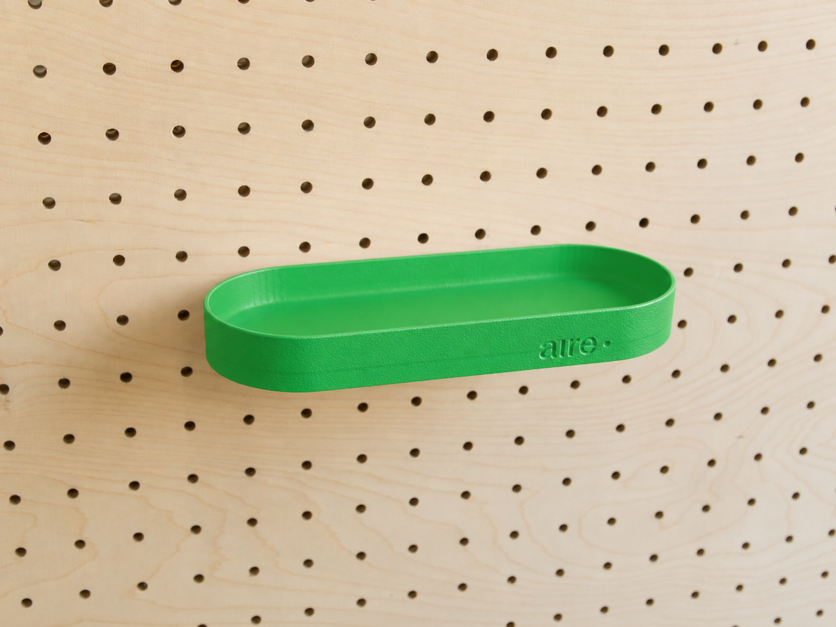 Pegboard Shelf with Lip – Wall-Mounted Storage Shelf