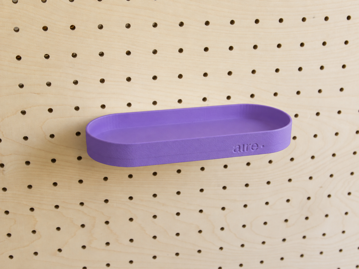 Pegboard Shelf with Lip – Wall-Mounted Storage Shelf