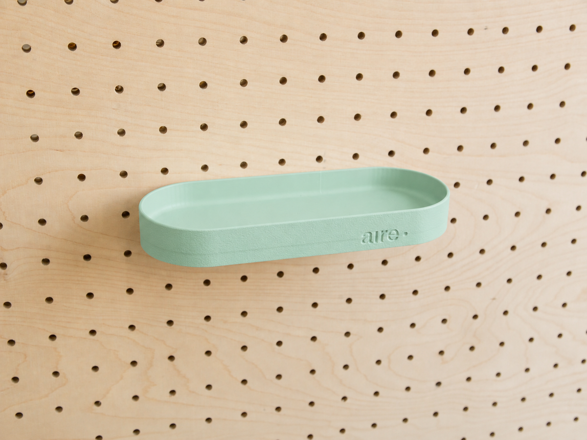 Pegboard Shelf with Lip – Wall-Mounted Storage Shelf