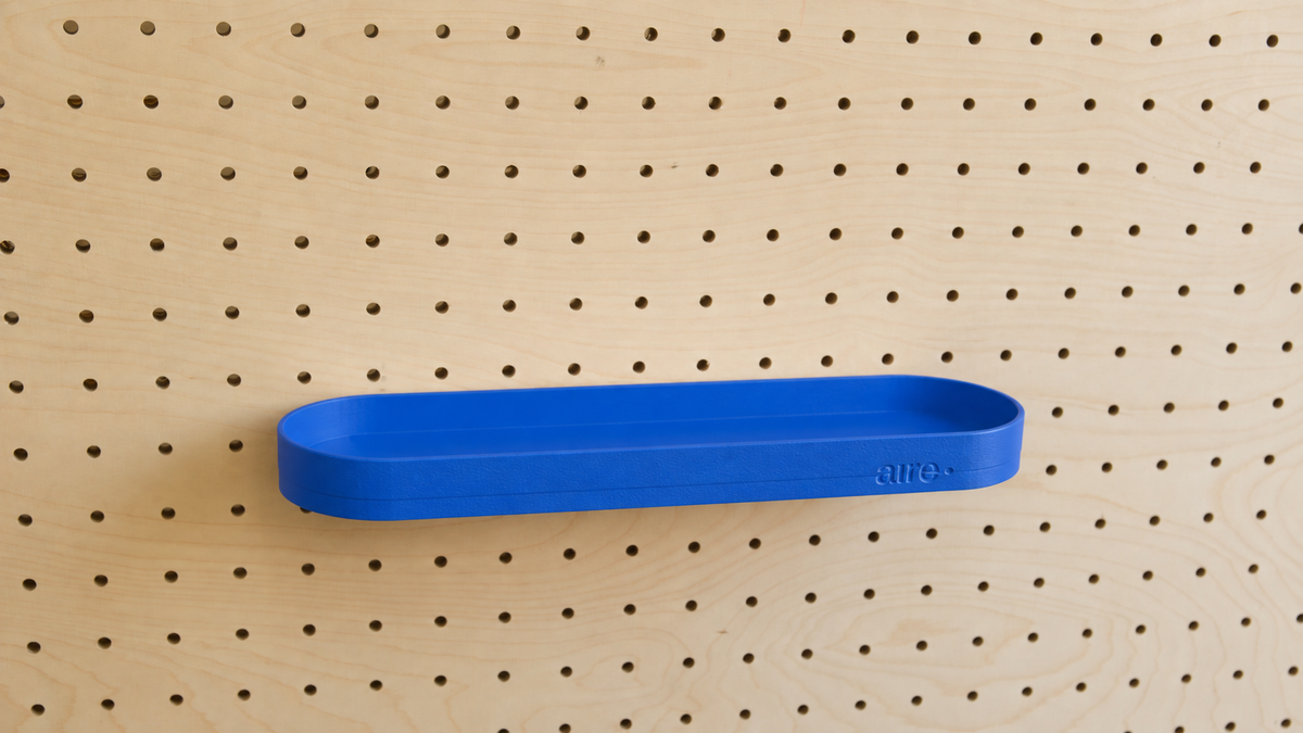 Pegboard Shelf with Lip – Wall-Mounted Storage Shelf