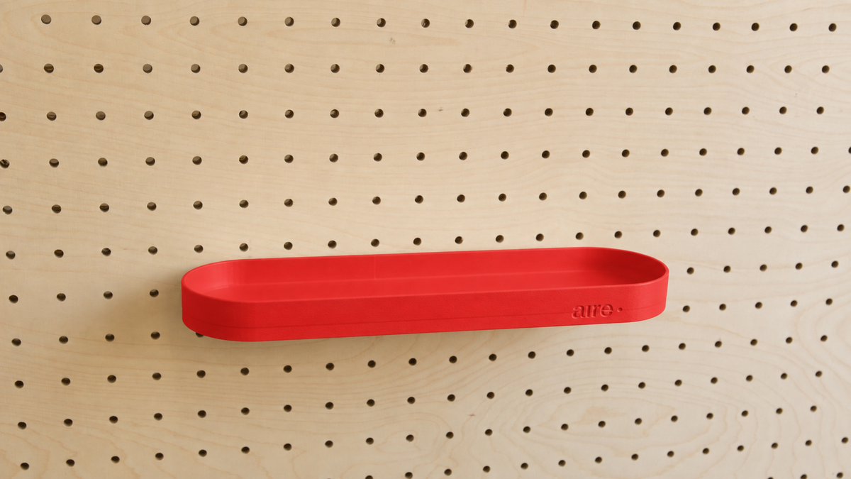 Pegboard Shelf with Lip – Wall-Mounted Storage Shelf