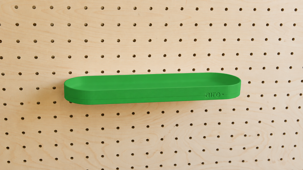 Pegboard Shelf with Lip – Wall-Mounted Storage Shelf