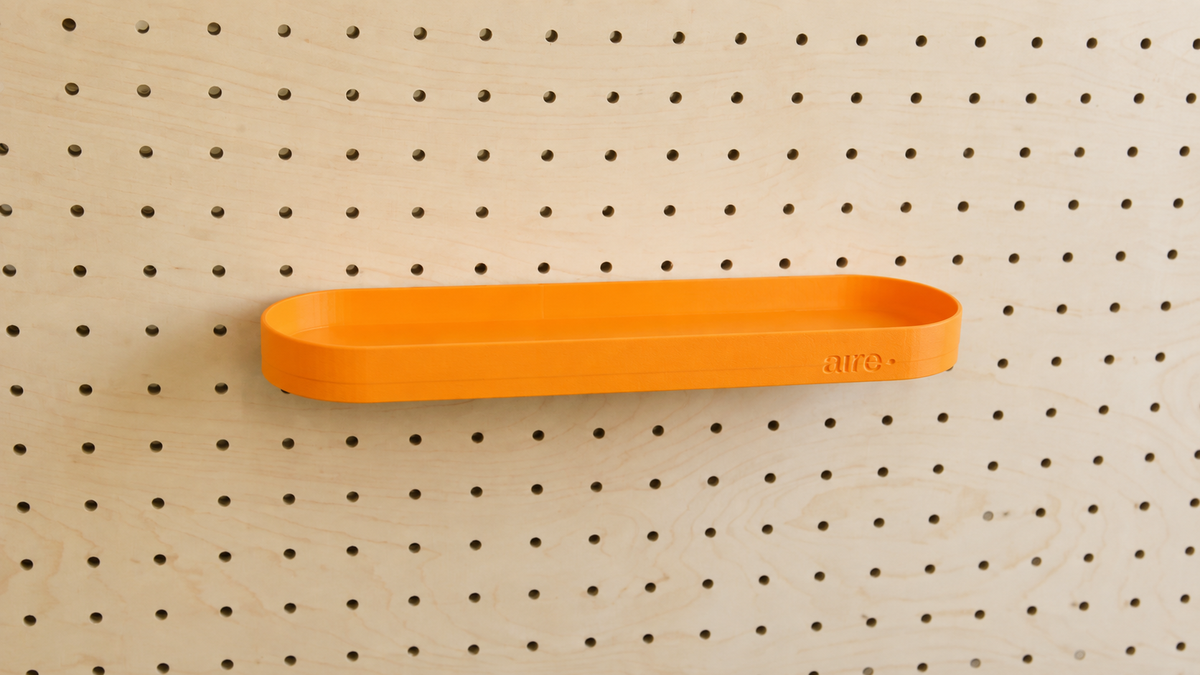 Pegboard Shelf with Lip – Wall-Mounted Storage Shelf