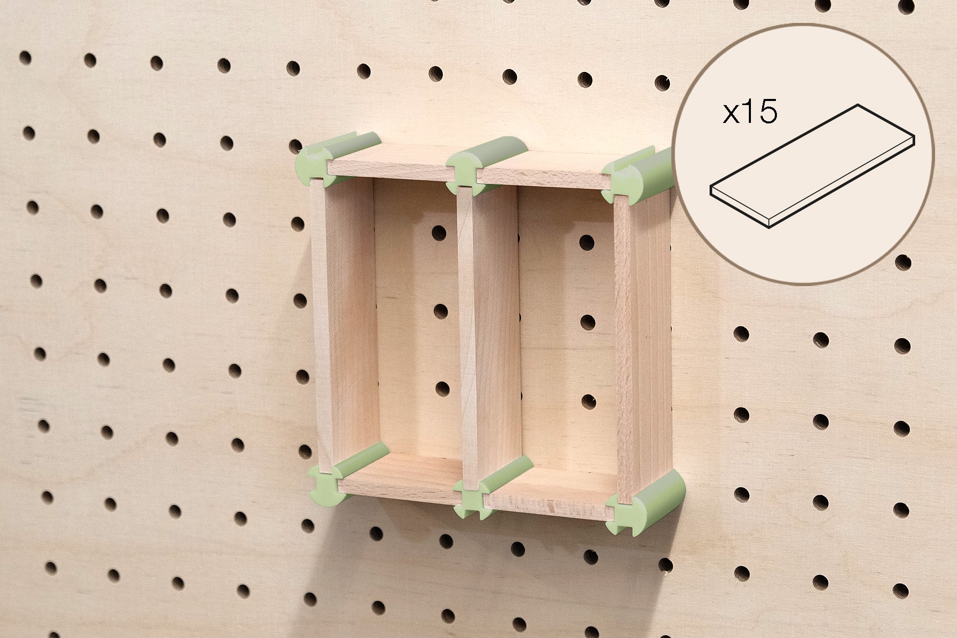 Make-up-Aufbewahrungsset für Pegboard