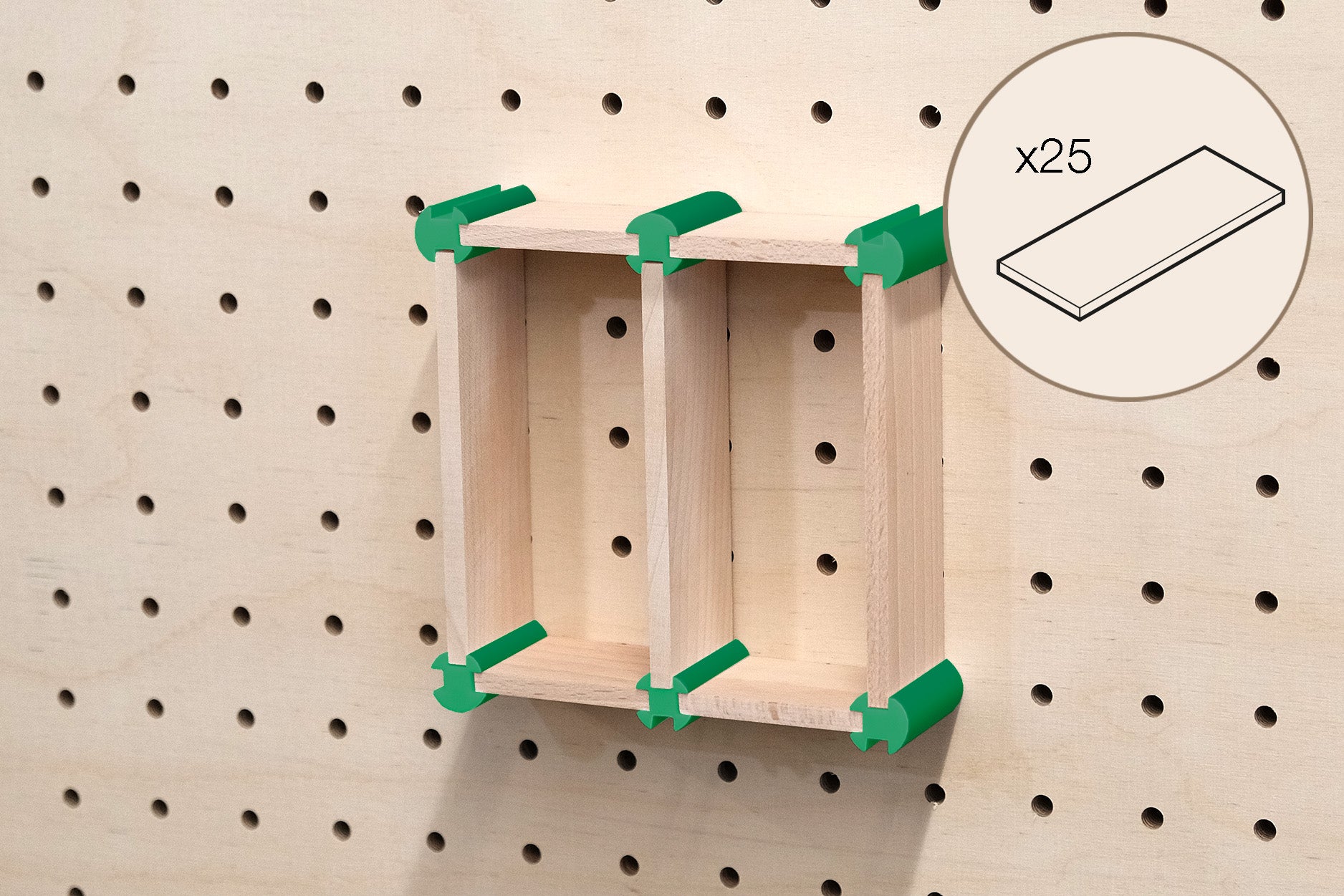 Make-up-Aufbewahrungsset für Pegboard