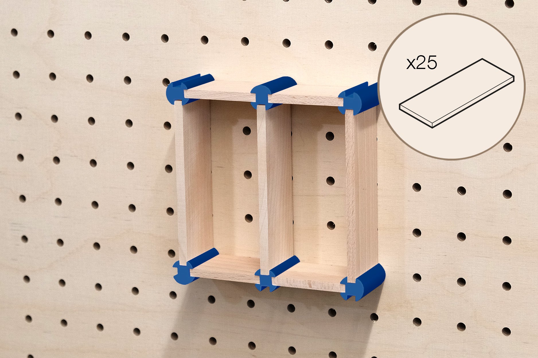 Make-up-Aufbewahrungsset für Pegboard