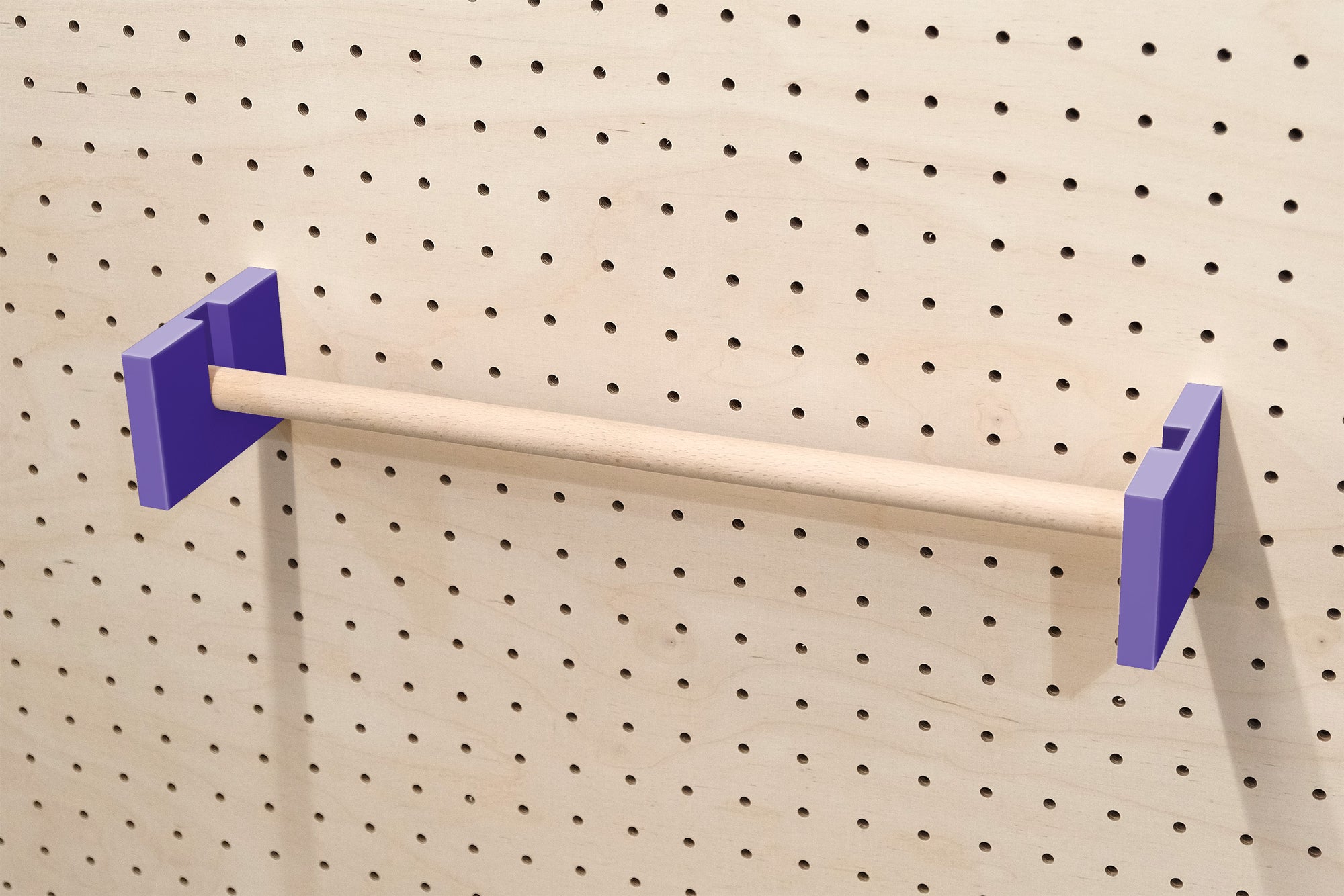 Kraft roller holder for Pegboard