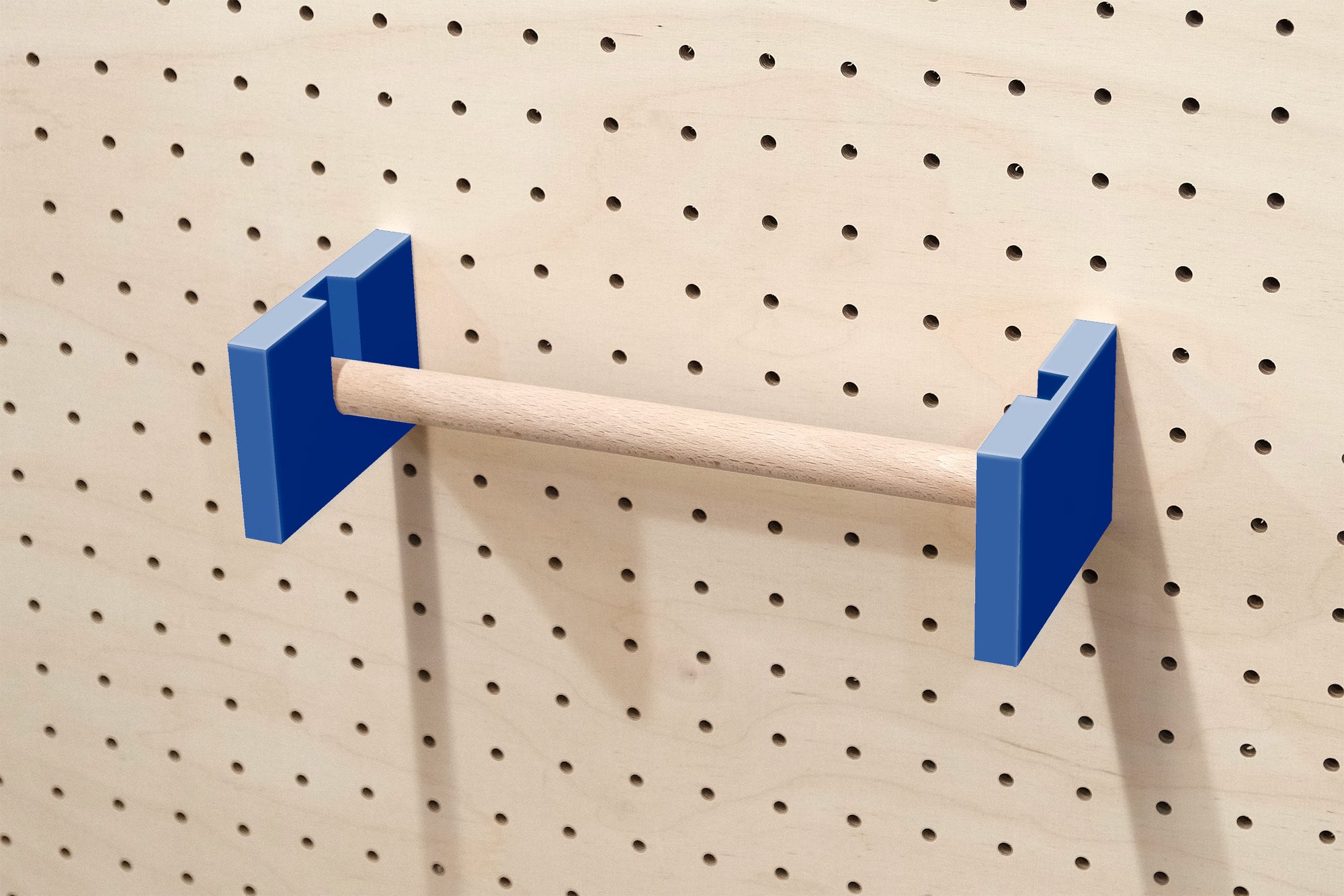 Paper towel roll holder for Pegboard
