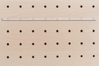 Animation lettres Menu sur réglette pour pegboard en bois
