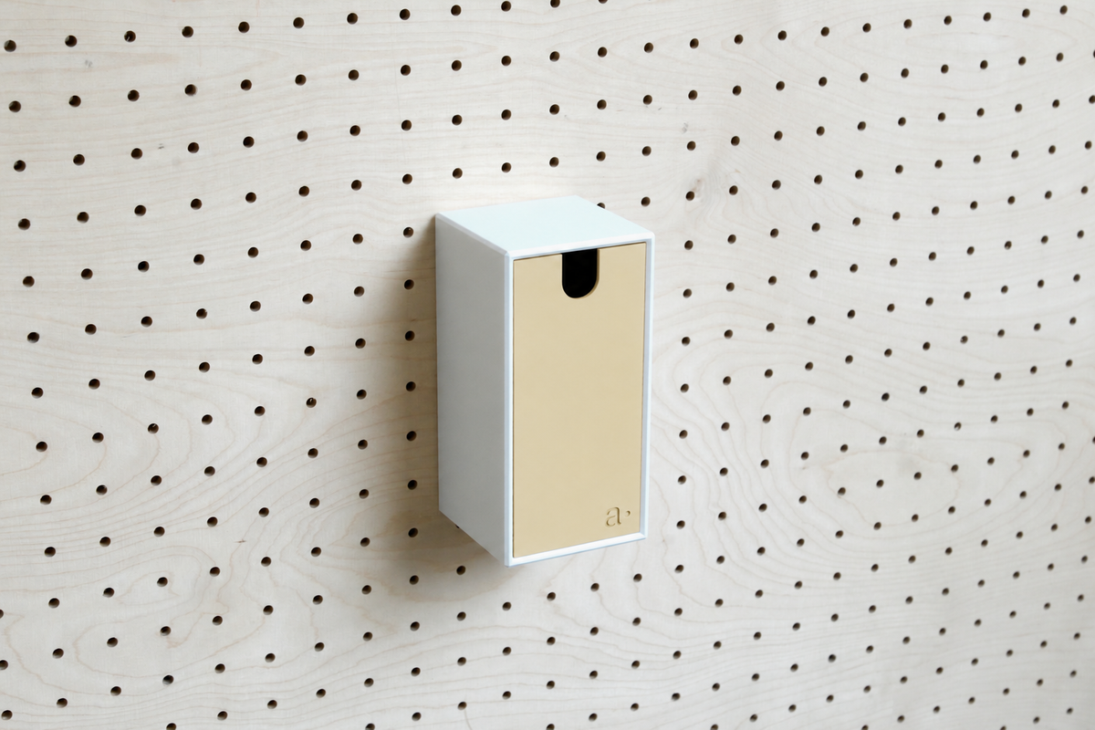 Casier coloré multifonction pour pegboard – 9×18 cm / Beige