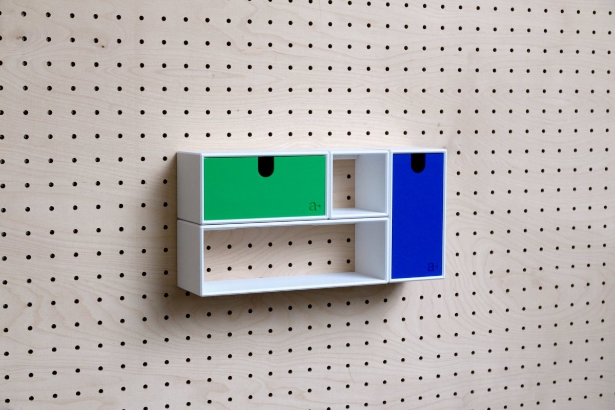 Bunte Wandbox – Aufbewahrungsbox fürs Pegboard – Aire