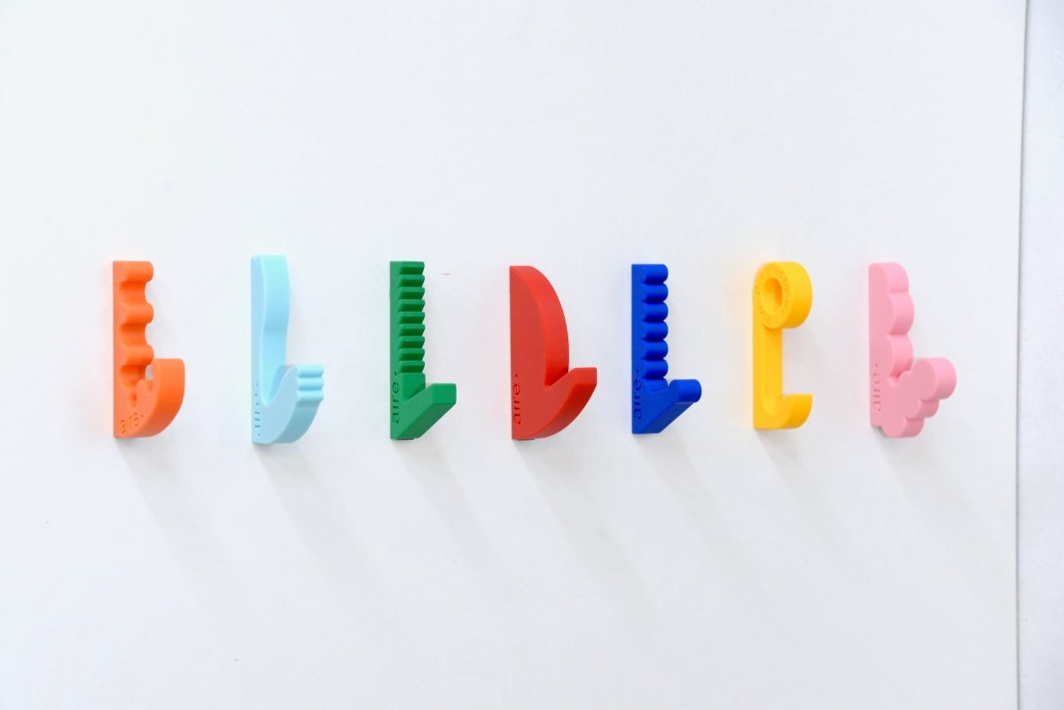 Crochets Muraux Colorés Aire - Patères murales déco et minimalistes - 8 styles différents à découvrir - Crochets - Aire - M189-1 - 2