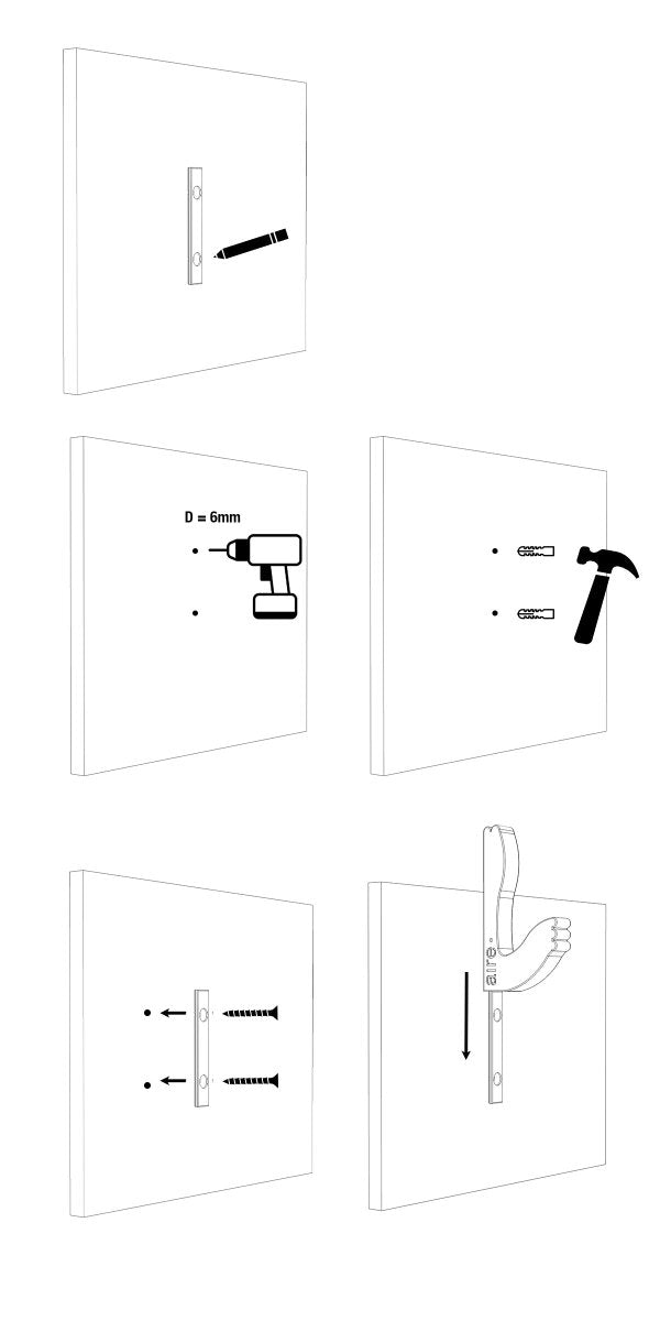 Crochets Muraux Colorés Aire - Patères murales déco et minimalistes - Crochets - Aire - A253-4 - 17