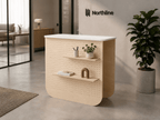 Desk Borne d'Accueil – Comptoir Console à Façade Pegboard sur Mesure - Comptoir d'accueil - Aire -  - 1