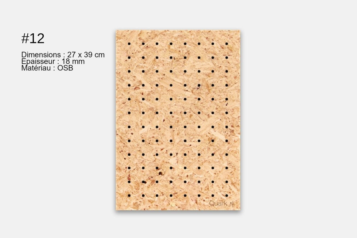 Pegboard OSB en déstockage, pièce n°12 (27 x 39 cm)