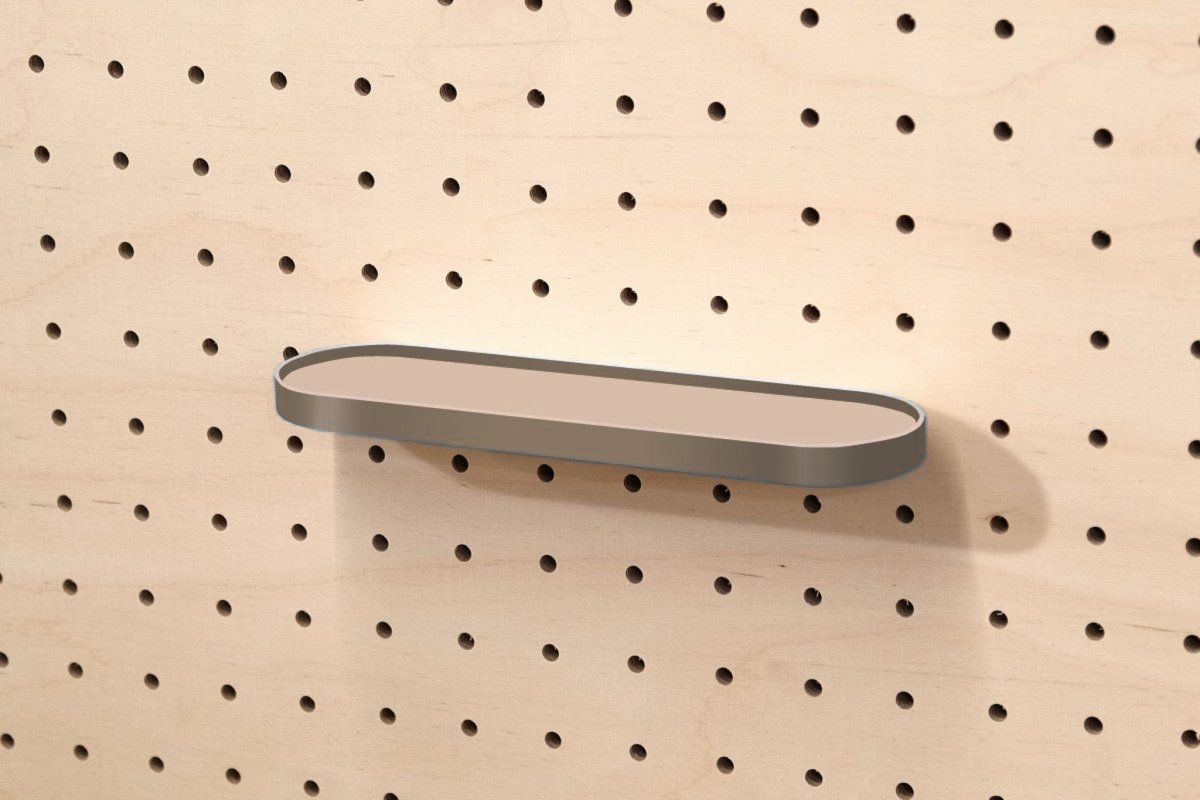 Étagère arrondie murale – tablette rétro pour pegboard - Accessoires - Aire -  - 12