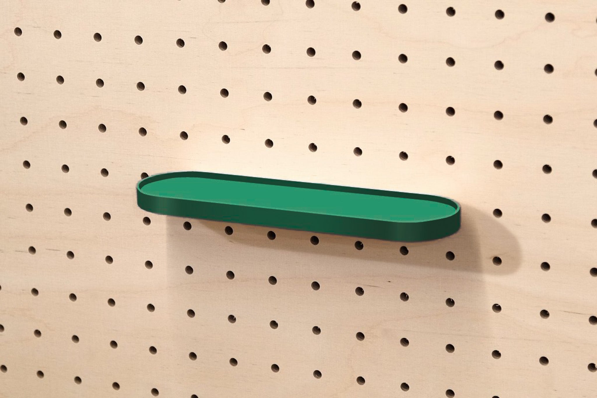 Étagère arrondie murale – tablette rétro pour pegboard