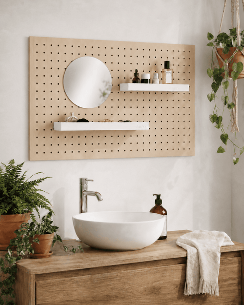 Étagère avec rebords pour pegboard – tablette murale de rangement - Aire -  - 49