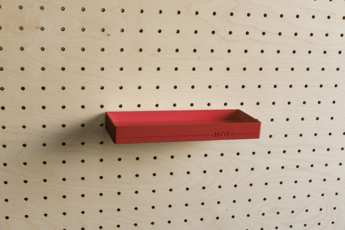 Étagère avec rebords pour pegboard – tablette murale de rangement - Aire -  - 18