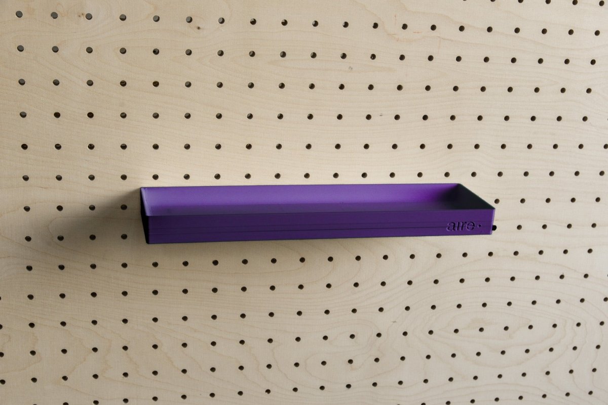 Étagère avec rebords pour pegboard – tablette murale de rangement - Aire -  - 40