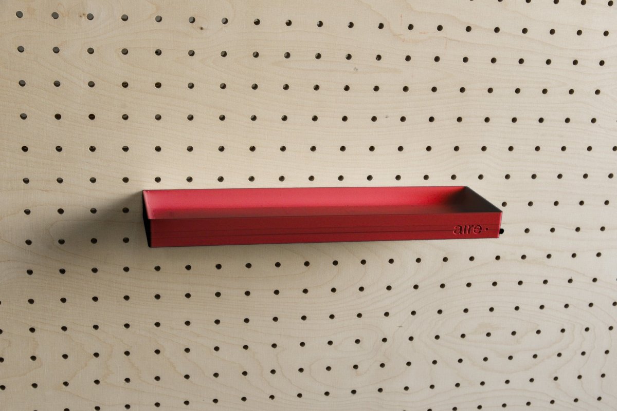 Étagère avec rebords pour pegboard – tablette murale de rangement - Aire -  - 20