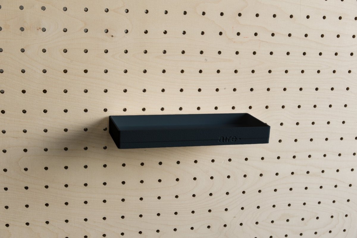 Étagère avec rebords pour pegboard – tablette murale de rangement - Aire -  - 2