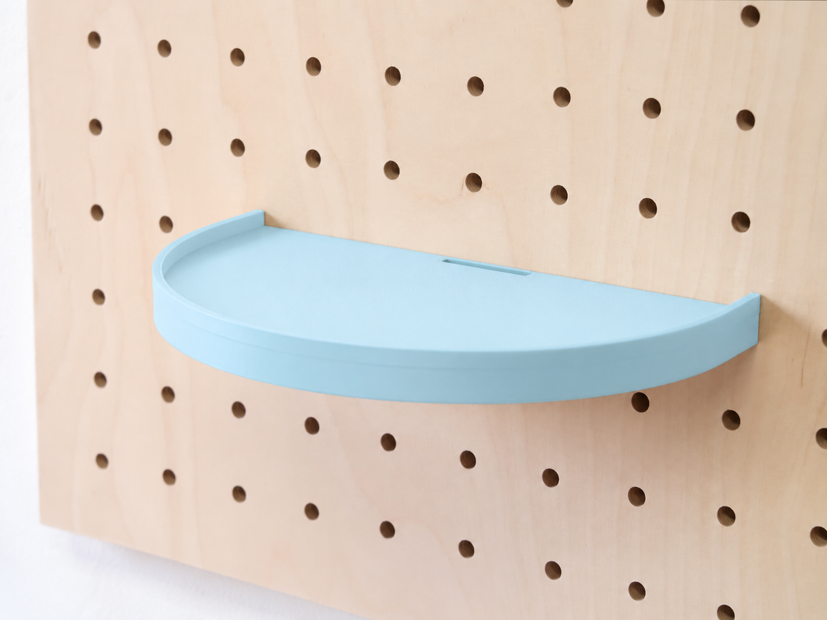 Étagère déco enfant nuage, cœur, soleil pour pegboard – Bleu Ciel