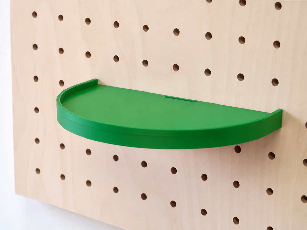 Étagère déco enfant nuage, cœur, soleil pour pegboard – Vert