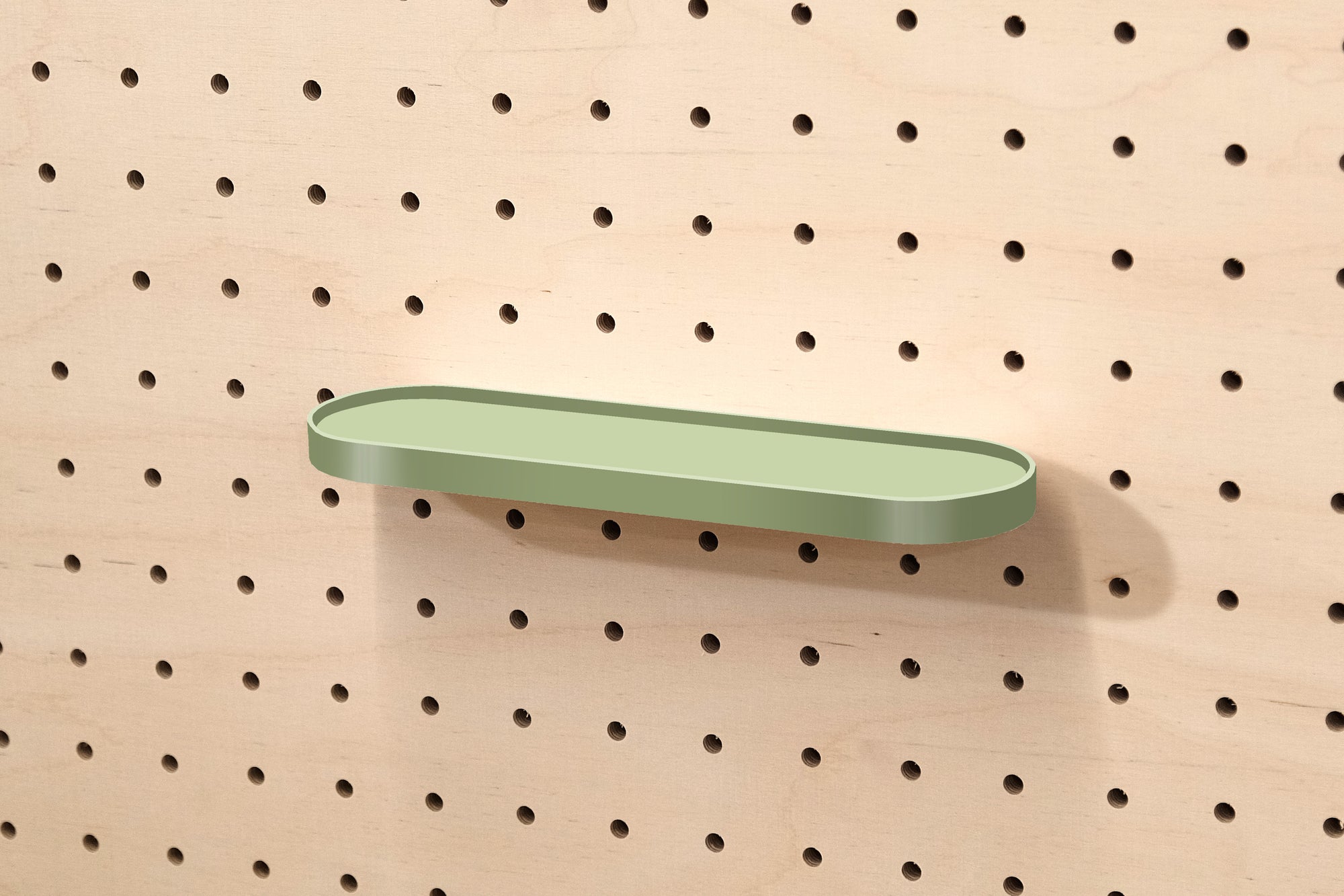 Étagère arrondie - tablette de rangement retro pour Pegboard
