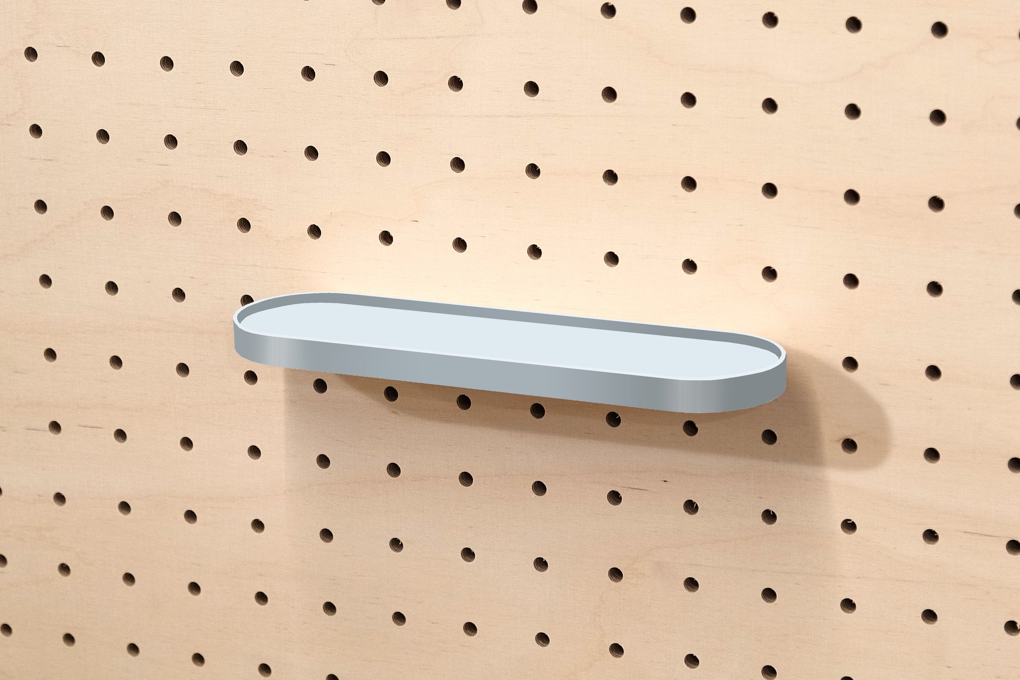 Étagère arrondie - tablette de rangement retro pour Pegboard