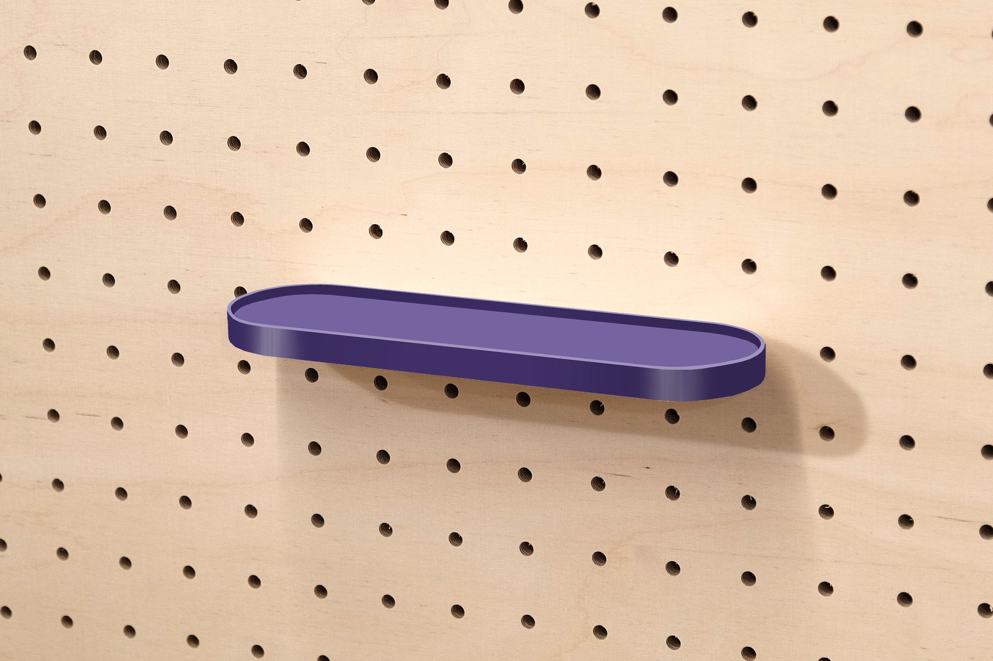 Étagère arrondie - tablette de rangement retro pour Pegboard