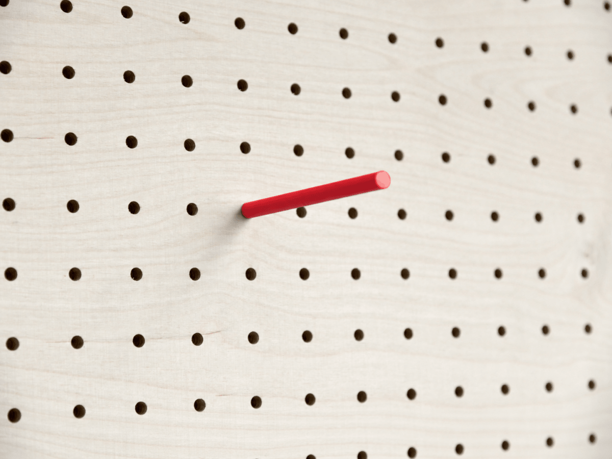 Goupille colorée pour pegboard – tige inox gainée pour panneau perforé - Accessoires - Aire -  - 6