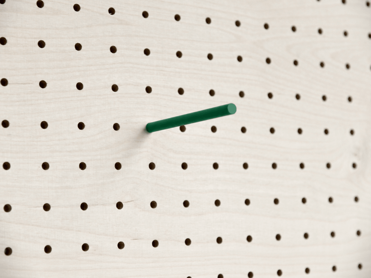 Goupille colorée pour pegboard – tige inox gainée pour panneau perforé - Accessoires - Aire -  - 8