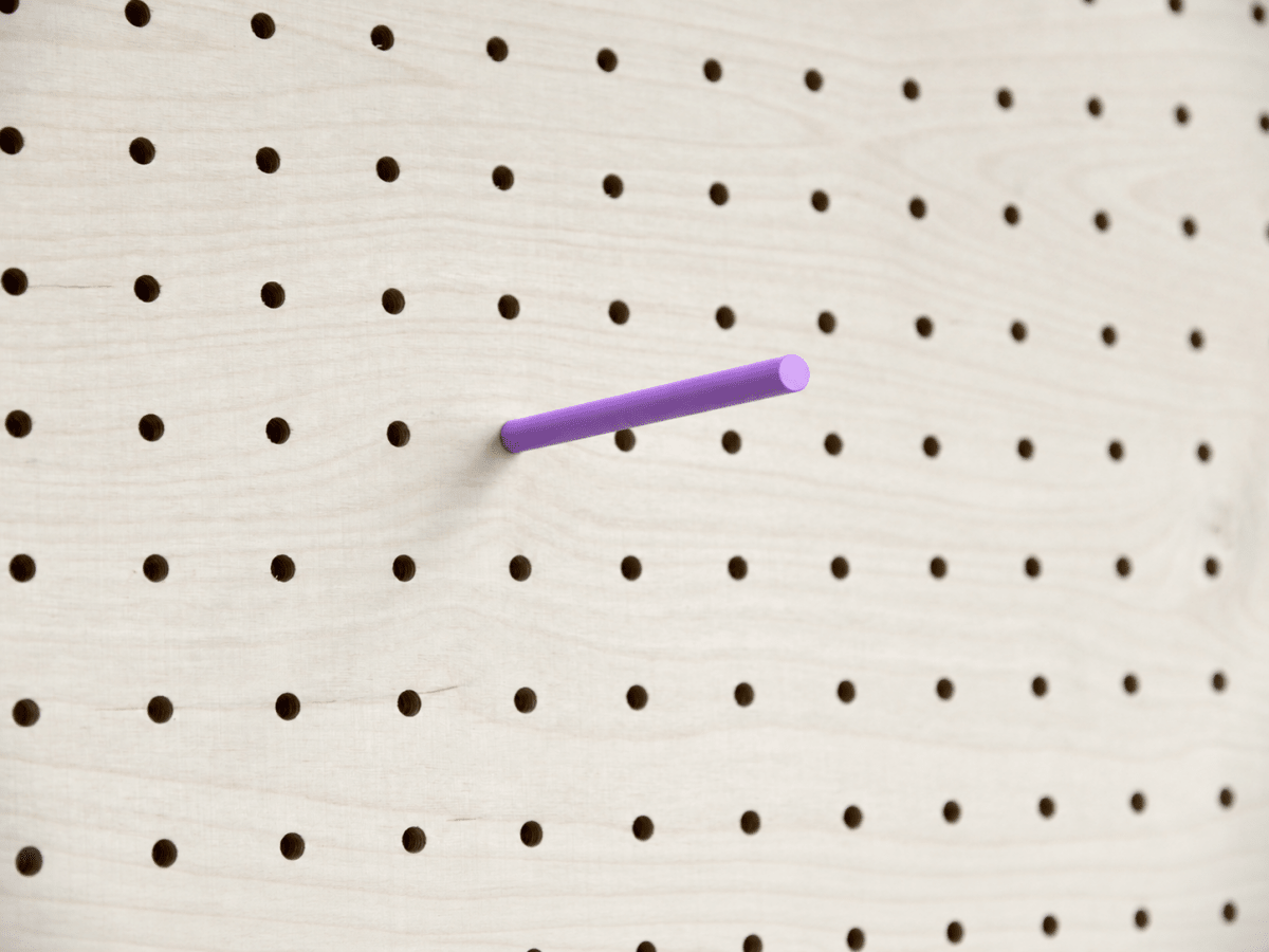 Goupille colorée pour pegboard – tige inox gainée pour panneau perforé - Accessoires - Aire -  - 11