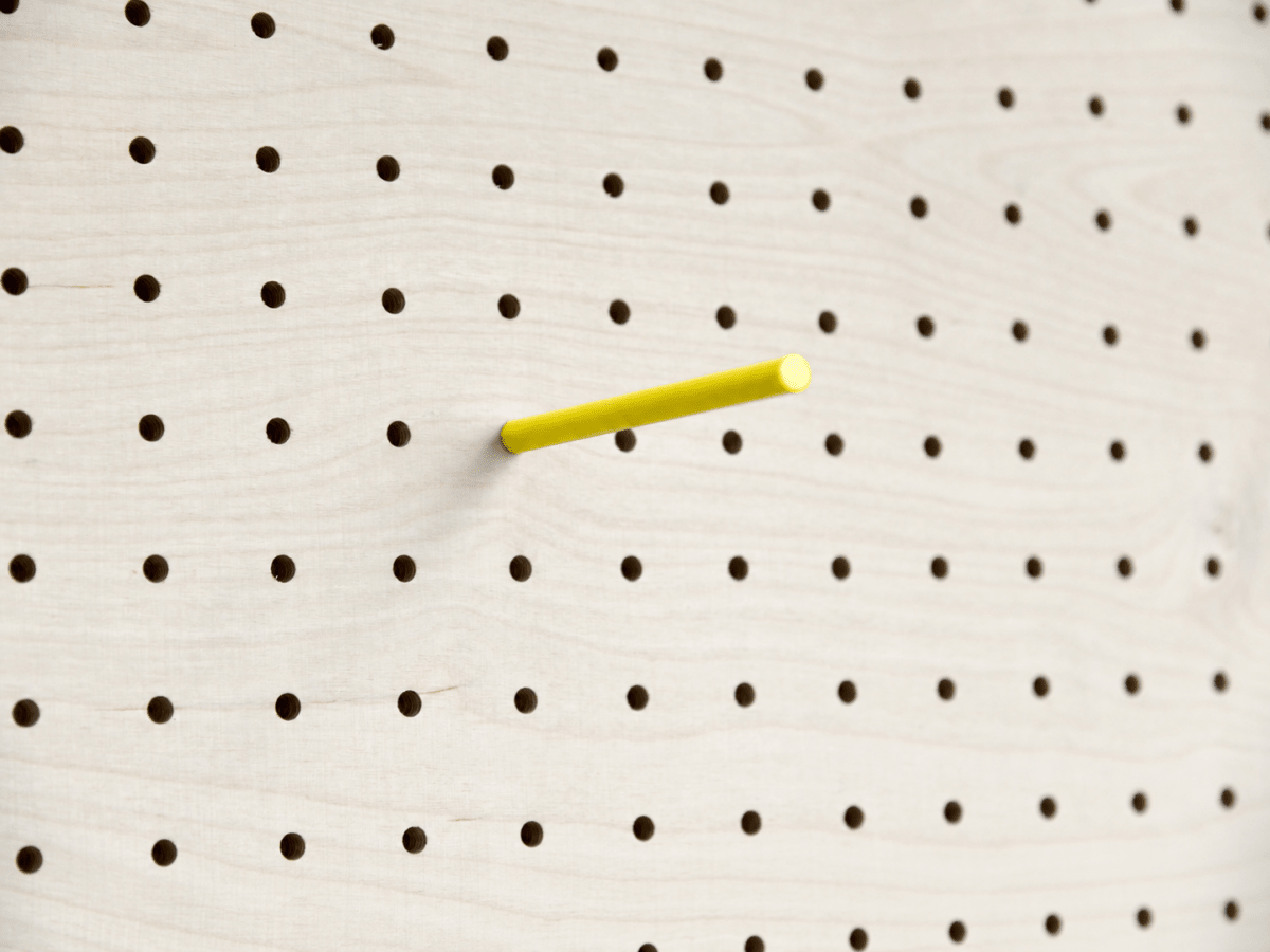 Goupille colorée pour pegboard – tige inox gainée pour panneau perforé - Accessoires - Aire -  - 9