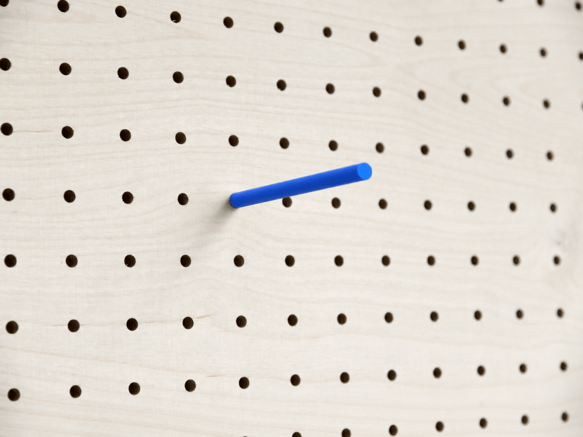 Goupille colorée pour pegboard – tige inox gainée pour panneau perforé - Accessoires - Aire -  - 14