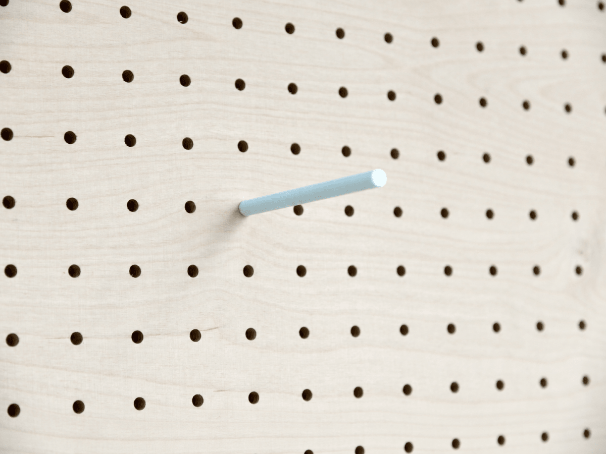 Goupille colorée pour pegboard – tige inox gainée pour panneau perforé - Accessoires - Aire -  - 13