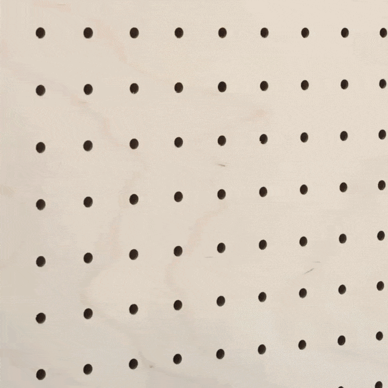 Patère colorée – porte-manteau mural pour pegboard et panneau perforé