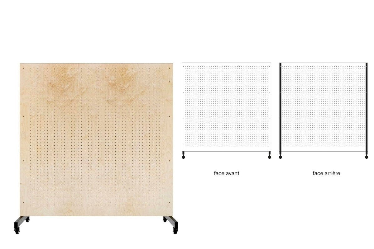 Pegboard autoportant et mobile sur roulettes - Pegboard - Aire - A234-7 - 16