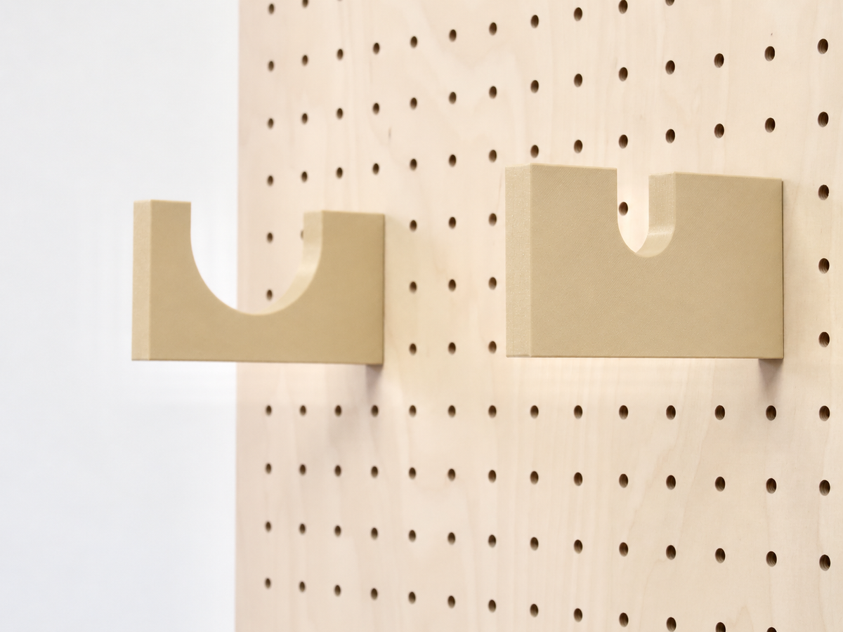 Porte-bouteille de vin mural pour pegboard – Beige