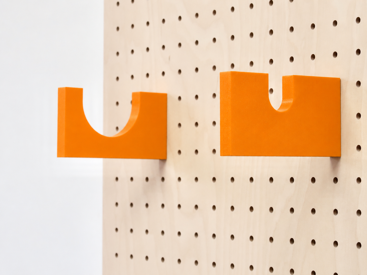 Porte-bouteille de vin mural pour pegboard – Orange