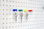 Porte clés anneau avec goupille intégrée pour pegboard - Aire -  - 4