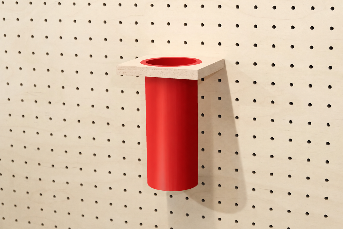Pot à ustensiles pour pegboard – accessoire pour panneau perforé Aire
