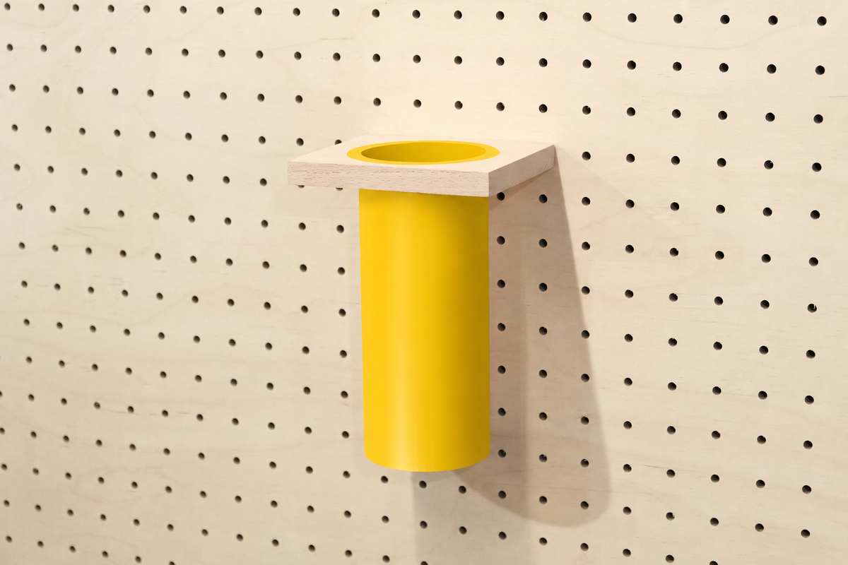 Pot à ustensiles pour pegboard – accessoire pour panneau perforé Aire