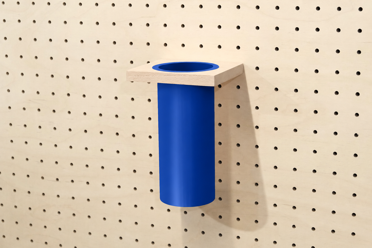 Pot à ustensiles pour pegboard – accessoire pour panneau perforé Aire